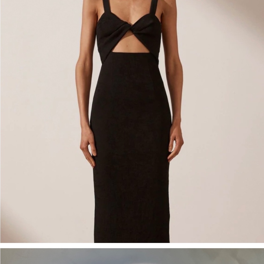 Shona Joy elegant Black Cut-Out Dress